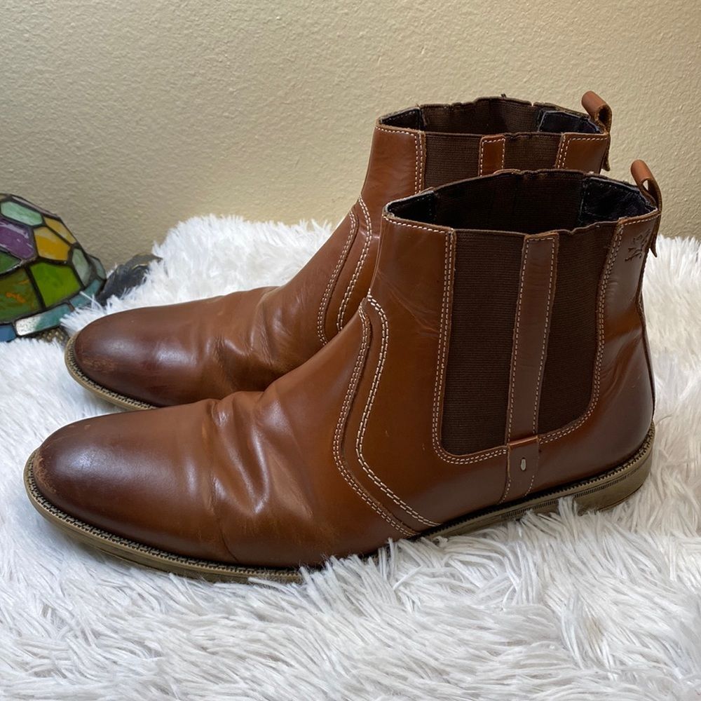 Stacy Adams Sz 10 1/2 Brown Leather Chelsea Boot